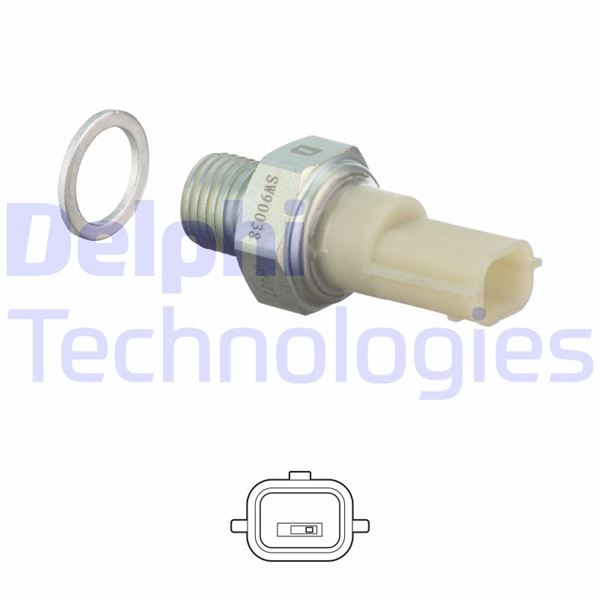 DELPHI YAG BASINC SENSORU MERCEDES OM607 OM608 OM626 W176 W177 W246 C117 C118 W415 . RENAULT CLIO KANGOO MEGANE TRAFIC II MASTER . OPEL MOVANO K9K K4J K4M F4R M9T G9U OEM: A6079051400-8200671272-8200359627 - DELPHI SW90038 kodlu oto yedek parça görseli