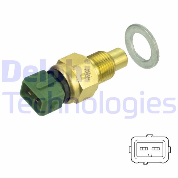 DELPHI HARARET MÜŞÜRÜ BERLINGO-MULTISPACE-DISPATCH-JUMPY-XSARA-206-EXPERT-PARTNER-RANCH 1.9 D DW8 OEM: 1338.85-9625202480 - DELPHI TS10518 kodlu oto yedek parça görseli