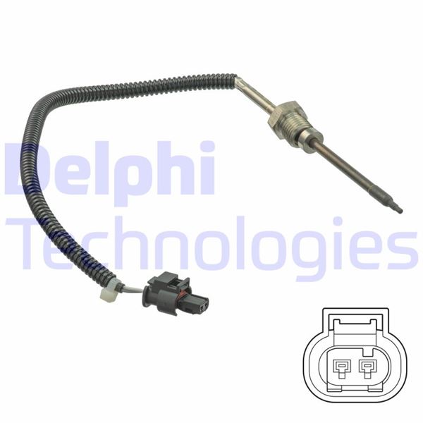 DELPHI EGZOZ SICAKLIK SENSORU KAT. UZERINDE MERCEDES W203 S203 W204 S204 C209 A209 C219 W211 S211 W221 OEM: A0009058900 - DELPHI TS30217 kodlu oto yedek parça görseli