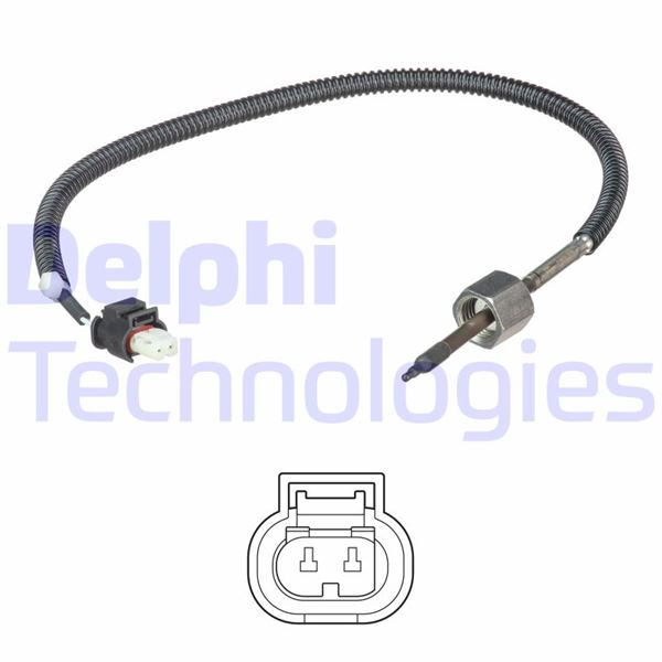 DELPHI EGZOZ SICAKLIK SENSORU KAT. ONCESI MERCEDES W205 W212 C218 C253 OEM: A0009058904 - DELPHI TS30222 kodlu oto yedek parça görseli