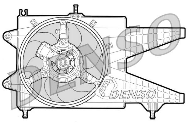 DENSO FAN MOTORU PUNTO 03>IDEA 04>YPSILON 03-11 1.3JTD AC MEK OEM: 51708004-51738689 - DENSO DER09041 kodlu oto yedek parça görseli