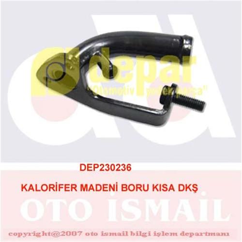 DEPAR KALORİFER MADENİ BORU KISA DKŞ 4383102 OEM: 4383102 - DEPAR 0236 kodlu oto yedek parça görseli