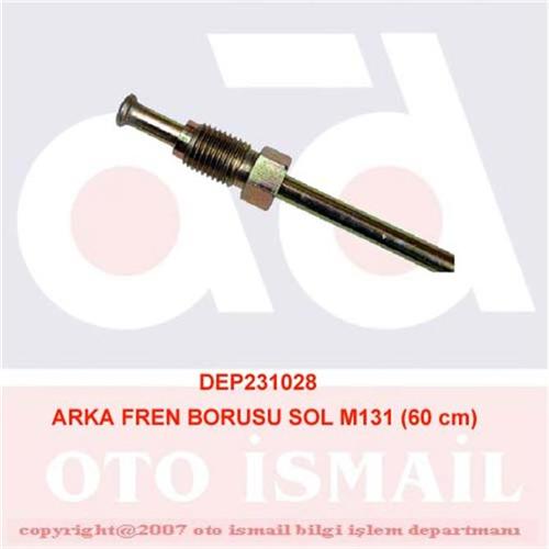 DEPAR ARKA FREN BORUSU SOL M131 DKŞ 60 cm  - DEPAR 1028 kodlu oto yedek parça görseli