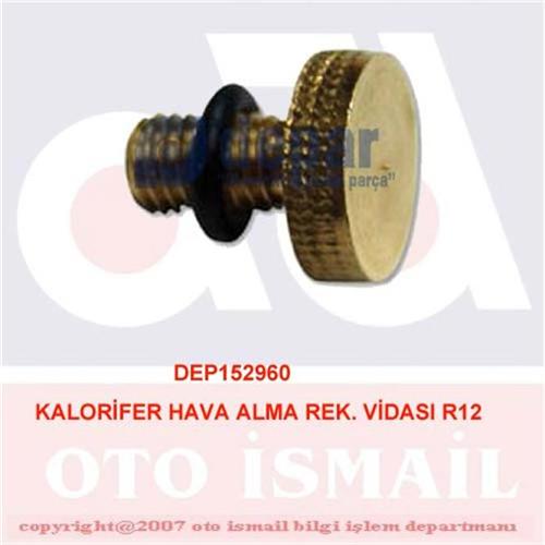 DEPAR KALORİFER HAVA ALMA REK. VİDASI R12  - DEPAR 2960 kodlu oto yedek parça görseli