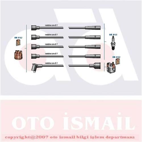DODUCO BUJİ KABLO TK TAUNUS 1.6-2.0 82-90 -SIERRA 1.6-2.0 82-90 80B612280AA OEM: 80B612280AA - DODUCO 7730 kodlu oto yedek parça görseli