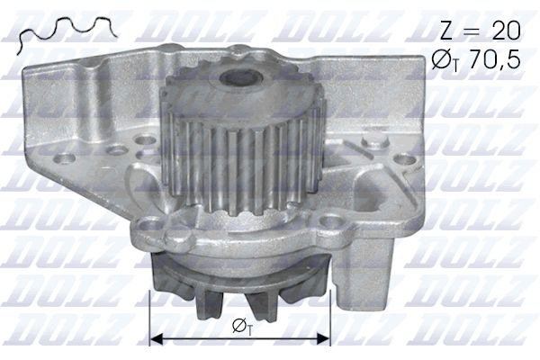 DOLZ DEVİRDAİM DUCATO-BOXER-JUMPER-JUMPY-XSARA-SCUDO-P406-EXPERT 1.9 TD OEM: 1201.A8-71739137-1741066G01 - DOLZ C119 kodlu oto yedek parça görseli