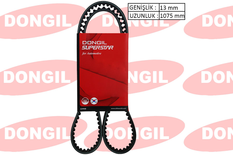 DONGIL V-KAYIŞI DAF-ISUZU-IVECO-JAGUAR-MAZDA-NISSAN-RENAULT-ROVER-TATA-TOYOTA-VOLVO AVX 1719095-06580432224-0211707023 OEM: 1719095-06580432224-0211707023 - DONGIL 13X1075 kodlu oto yedek parça görseli