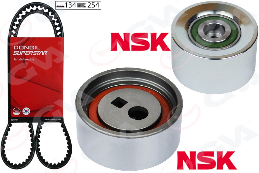 DONGIL EKSANTRİK GERGİ KİTİ 134x254 P106 II 1.6 96- TU5J4 -SAXO 1.6 96-03 TU5JP4 K015458XS OEM: 0831.L1-0831.T9-0831.L0 - DONGIL KIT134RU25.4 kodlu oto yedek parça görseli