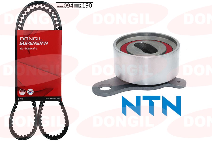 DONGIL TRİGER KAYIŞ SETİ EKSANTRİK SETİ TOYOTA COROLLA 1.6L 4A-F karbüratörlü AE92 88-92 1 KAYIŞ 1 RULMAN 94x190 OEM: 1356815042-1356819135-1350501010 - DONGIL KIT94ZA19 kodlu oto yedek parça görseli