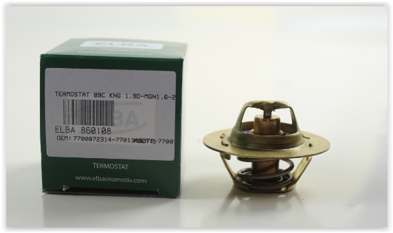 ELBA TERMOSTAT 89C KNG 1.9D-MGN1.6-2.0-LGN 1.8-2.0-P106-P306-P405 OEM: 7700872314-7701348372-7700723945 - ELBA 860108 kodlu oto yedek parça görseli