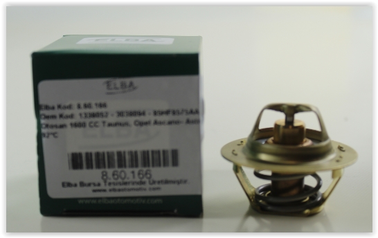 ELBA TERMOSTAT CORSA A-B-ASTRA F-G-VECTRA A-B-ASCONA C-KADETT E-CIELO-LANOS 92C 4898.92 1338052-4892107AB-04792160 OEM: 1338052-4892107AB-04792160 - ELBA 860166 kodlu oto yedek parça görseli