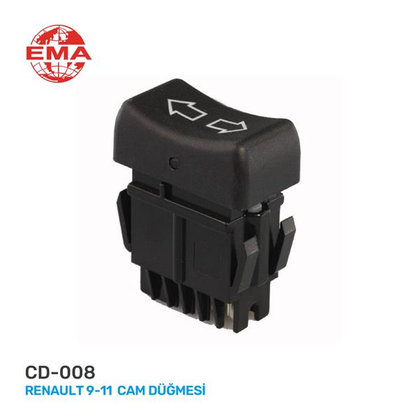 EMA CAM AÇMA ANAHTARI RENAULT 9/11 TEKLİ 7700705925 OEM: 7700705925 - EMA CD-008 kodlu oto yedek parça görseli