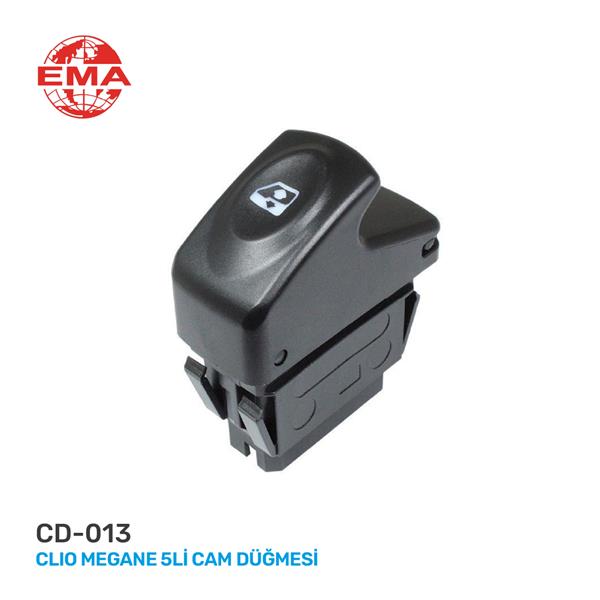 EMA CAM AÇMA ANAHTARI SAĞ MEGANE I-CLIO II 98-05 5 FİŞ-TEKLİ OEM: 7700838099 - EMA CD-013 kodlu oto yedek parça görseli