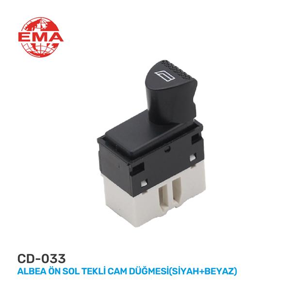 EMA CAM AÇMA ANAHTARI FIAT ALBEA SOL KAPI SOL CAM TEKLİ - SÜRÜCÜ 98809717 OEM: 98809717 - EMA CD-033 kodlu oto yedek parça görseli