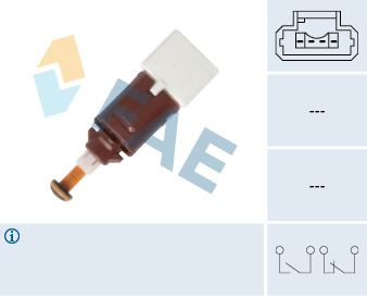 FAE FREN MÜŞÜRÜ RENAULT MEGANE II 02 CLIO III 05 KANGOO II 08 MODUS 04 SC NIC II 04 08 4 FİŞ BEYAZ OEM: 8200168238-A4155450009-4419587 - FAE 24902 kodlu oto yedek parça görseli