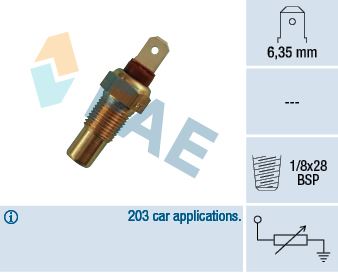 FAE HARARET MÜŞÜRÜ HYUNDAİ ACCENT 1.3/1.5 12V ENG. G4EA-G4EB-G4EH-G4EK OEM: 9465032500-9465032510-9465032520 - FAE 31570 kodlu oto yedek parça görseli