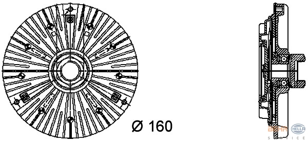 FANEX FAN TERMIGI BMW M41 M51 E30 E34 E36 TD TDS 11522245498 OEM: 11522245498 - FANEX 2132514 kodlu oto yedek parça görseli