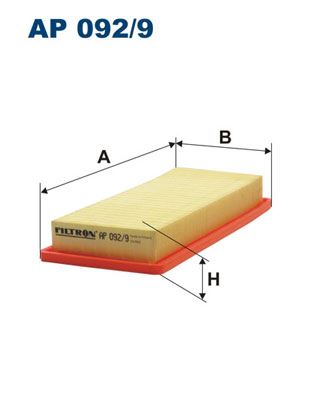 FILTRON HAVA FİLTRESİ FIAT FİORİNO 225 1.4 73HP 02/08- 51785947-1444.XC-1444.SC OEM: 51785947-1444.XC-1444.SC - FILTRON AP092.9 kodlu oto yedek parça görseli