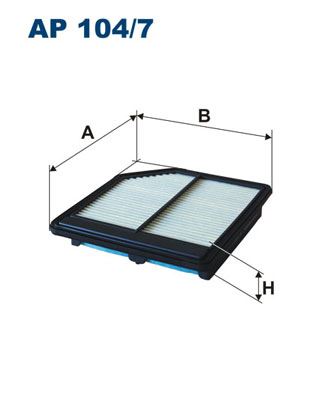 FILTRON HAVA FİLTRESİ HONDA CIVIC 1.6L R16A2 sedan FD6 06- / CIVIC 1.8L R18A VTEC FD7 FK2 06-12 17220RNAA00-17220RNAY00-17220RNDM00 OEM: 17220RNAA00-17220RNAY00-17220RNDM00 - FILTRON AP104.7 kodlu oto yedek parça görseli