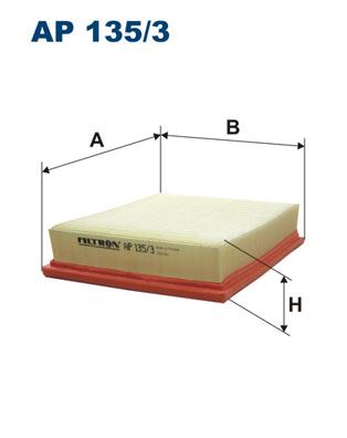 FILTRON HAVA FİLTRESİ LAGUNA III 07>14 1.6 16V K4M 2.0 16V F4R OEM: 8200576596 - FILTRON AP135.3 kodlu oto yedek parça görseli