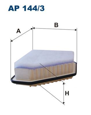 FILTRON HAVA FİLTRESİ TOYOTA AURIS COROLLA 1.4L 1NDTV D-4D NDE150 NDE180 07-18 / AVENSIS 2.0L 2.2L 1AD-FTV 2AD-FTV ADT270 ADT271 08- OEM: 178010R030-1780126020 - FILTRON AP144.3 kodlu oto yedek parça görseli