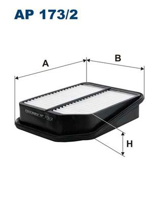 FILTRON HAVA FİLTRESİ SUZUKI GRAND VİTARA 2.0 140HP 10/05- OEM: 1378065J00 - FILTRON AP173.2 kodlu oto yedek parça görseli