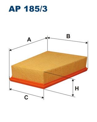 FILTRON HAVA FİLTRESİ RENAULT SCENIC II 04 09 MEGANE II 02 KANGOO II 08 1.5dCi 1.6 1.9dCi 2.0 16V 165463650R-8200261781-165465647R OEM: 165463650R-8200261781-165465647R - FILTRON AP185.3 kodlu oto yedek parça görseli