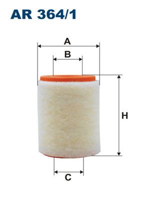 FILTRON HAVA FILTRESI SMART M160 FORTWO Coupe 451 08 A1600940104 OEM: A1600940104 - FILTRON AR364.1 kodlu oto yedek parça görseli