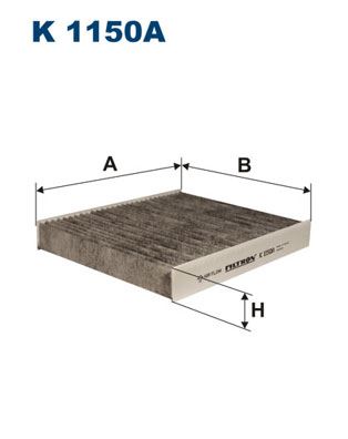 FILTRON POLEN FİLTRESİ KARBONLU FOCUS II 1.4-1.6-TDCİ 2.0 TDCI 2004-2012 VOLVO S40 1.6D V50 2004-2012 OEM: 4M5J19G244AA-30780377-30676484 - FILTRON K1150A kodlu oto yedek parça görseli