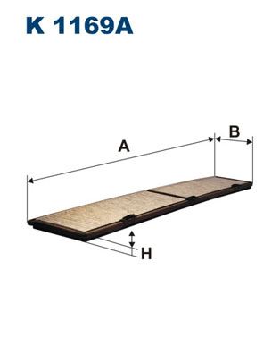 FILTRON POLEN FILTRESI BMW E81 E87 E88 E90 E93 E84 KARBONLU OEM: 64319313519 - FILTRON K1169A kodlu oto yedek parça görseli