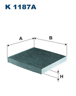 FILTRON KABİN FİLTRESİ HONDA CR-V III 2.0 VTEC 150HP 01/07- OEM: 80292SFY003 - FILTRON K1187A kodlu oto yedek parça görseli