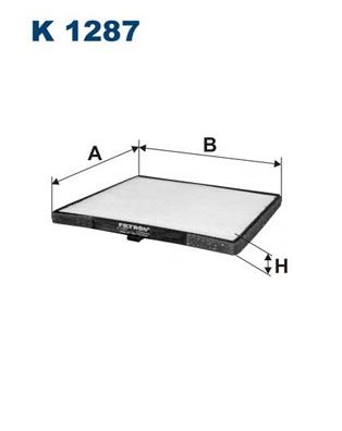 FILTRON KABİN FİLTRESİ HYUNDAI EON 1.0 67HP 11 9713307010-971330X900 OEM: 9713307010-971330X900 - FILTRON K1287 kodlu oto yedek parça görseli