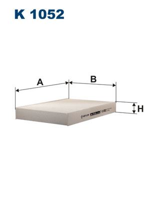 FILTRON POLEN FİLTRESİ CLIO II 02 KANGOO 98 MEGANE I 96 LOGAN 04 1.2 1.4 1.6 1.5DCI 1.9DCI K1052 OEM: 7700424098-7711228912-B729800QAA - FILTRON K8002 kodlu oto yedek parça görseli