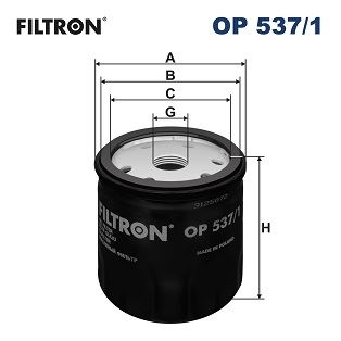FILTRON YAĞ FİLTRESİ DOBLO 1.2-1.9-MAREA 1.8-2.0-PUNTO 1.2-1.8-STILO 1.8-1.9-UNO 1.1-1.4-BRAVA-BRAVO-PALIO OP537.1 OEM: 46808398-60612882-606128821 - FILTRON OP2007 kodlu oto yedek parça görseli