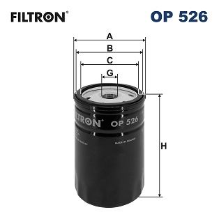 FILTRON YAĞ FİLTRESİ CADDY-GOLF-JETTA-PASSAT-POLO-BORA-T5-LT28-35-LT40-55-IBIZA-LEON-TOLEDO-OCTAVIA SİBOPLU 06A115561B-035115561A-035115561G OEM: 06A115561B-035115561A-035115561G - FILTRON OP526 kodlu oto yedek parça görseli