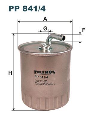 FILTRON YAKIT FILTRESI MERCEDES OM611 W203 CL203 S203 C209 W463 A6110920001 OEM: A6110920001 - FILTRON PP841.4 kodlu oto yedek parça görseli