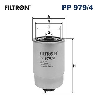 FILTRON YAKIT FİLTRESİ ACCENT-GETZ-İ30-SANTE FE-SONATO V-SORENTO 1.5-2.0-2.2-2.5 CRDI 319222B900-319222R900 OEM: 319222B900-319222R900 - FILTRON PP979.4 kodlu oto yedek parça görseli