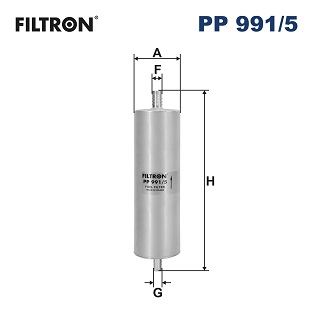 FILTRON YAKIT FİLTRESİ AUDI A6 4G2-4G5 -A6 ALLROAD III 4GH -A7 4GA-GF OEM: 4G0127401 - FILTRON PP991.5 kodlu oto yedek parça görseli