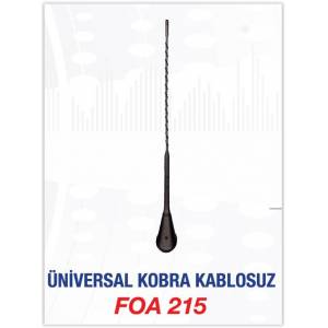 FLAS-ANTEN TAVAN ANTENİ KOBRA ÜNİVERSAL VW-TOYOTA-RENO-FIAT-OPEL  - FLAS FOA215 kodlu oto yedek parça görseli