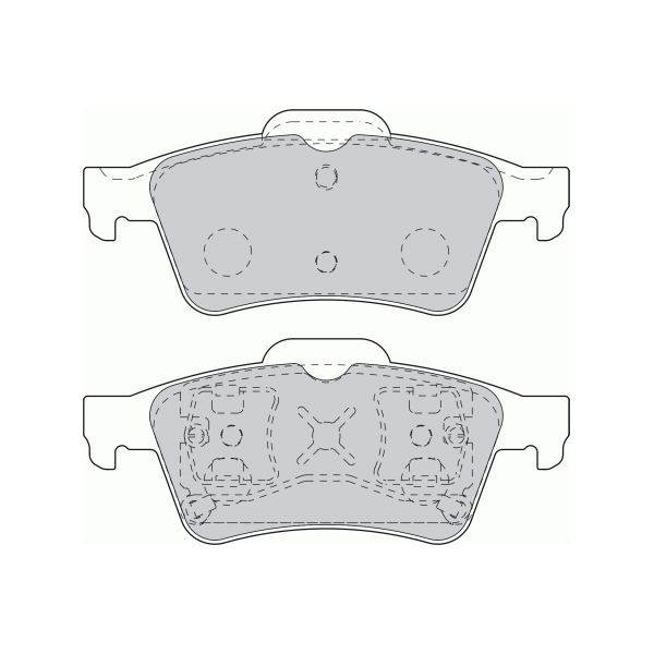 FORD- ARKA BALATA LGN II 01 MGN II-LATITUDE-VECTRA C 03 FOCUS II 05 CONNEC 06 CMAX06 PRIMERA 02 OEM: 7701206609-1605196-2T142M008A1A - FORD 2T142M008A1AN kodlu oto yedek parça görseli