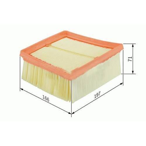 FORD- HAVA FİLTRESİ FIESTA VI 08 > BMAX 12 > TRANSİT COURIER 14 > CONNECT 13 >FORD ECOSPORT 13 > OEM: CN119601AD-ET769601AA-Y64513Z40A - FORD AMET769601AA kodlu oto yedek parça görseli