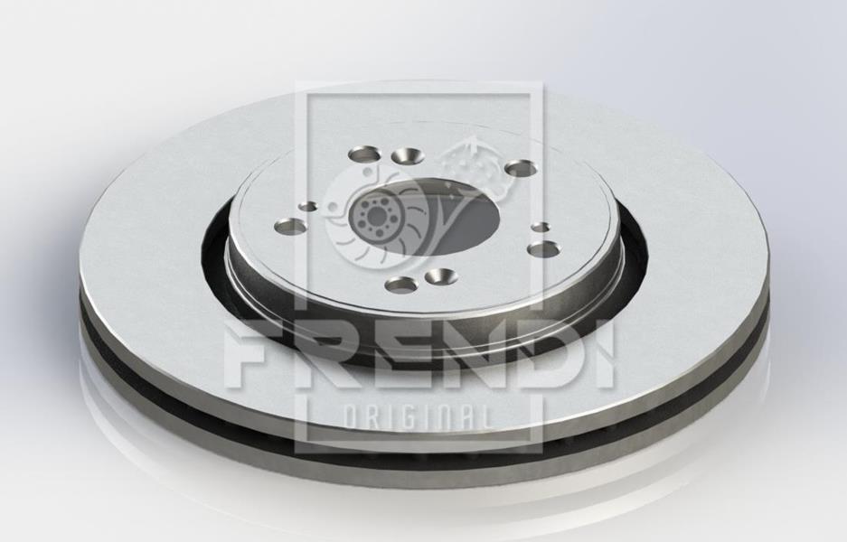 FRENDI ÖN FREN DİSKİ HAVA KANALLI HONDA CR-V 2.0L R20A2 RE5 06-12 / 2.2L N22A CTDi RE6 dizel 06- / 1.6L N16A2 RE6 İ-DTEC dizel 4x2 13- 293 çap x 5 bijon - Takım disk fiyatıdır OEM: 45251T1EG00-45251SWAA00-45251SWWG01 - FRENDI 15443 kodlu oto yedek parça görseli