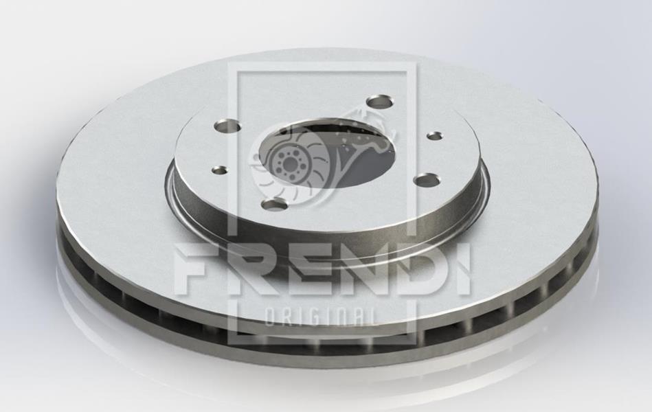FRENDI ÖN FREN DİSKİ HAVA KANALLI MITSUBISHI LANCER 1.6L 4G18 CS3A 03-08 276 çap x 4 bijon - Takım disk fiyatıdır OEM: MR510741-MR510742-MR527825 - FRENDI 25426 kodlu oto yedek parça görseli