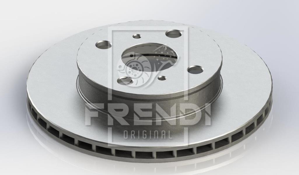 FRENDI ÖN FREN DİSKİ HAVA KANALLI TOYOTA COROLLA 1.3L 2E EE90. EE100 88-98 1.6L 4A-F AE92 88-91 238 ÇAP X 4 BİJON - Takım disk fiyatıdır OEM: 4351212330-4351212290-4351212310 - FRENDI 34466 kodlu oto yedek parça görseli