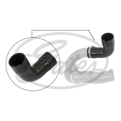 GATES TURBO HORTUMU DİRSEK FIAT DOBLO II 09 1.6 MJTD-2.0 MJTD 51832089 OEM: 51832089 - GATES 09-0948 kodlu oto yedek parça görseli