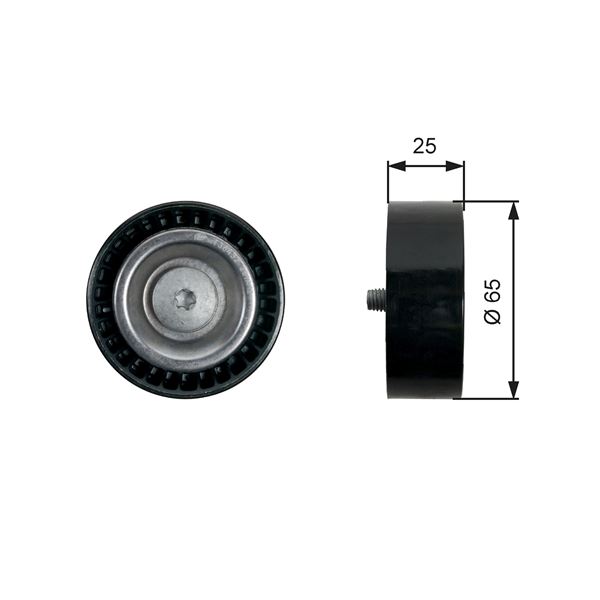 GATES KAYIS GERGI RULMANI MERCEDES C218 W212 S212 W221 W222 W166 OEM: A2782020619 - GATES T36432 kodlu oto yedek parça görseli