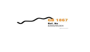 GB 1867 GENLEŞME ŞİŞE HORTUMU MGN II-SCENIC II 2.0 16V OEM: 8200295304 - GB 71300 kodlu oto yedek parça görseli