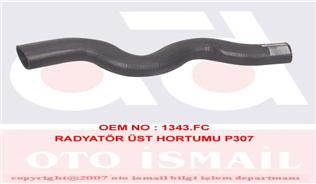 GB RADYATÖR ÜST HORTUMU P307 OEM: 1343.FC - GB 73167 kodlu oto yedek parça görseli