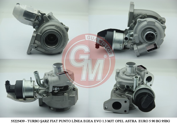 GUA TURBO ŞARJ FIAT DOBLO PUNTO LİNEA EGEA EVO 1.3 MJT 75-90-95 BG BİPPER HDI 75BG OPEL ASTRA COMBO COR SA 55225439-55216672-55221160 OEM: 55225439-55216672-55221160 - GUA 40500 kodlu oto yedek parça görseli