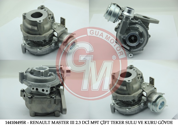 GUA TURBO ŞARJ RENAULT MASTER III 2.3 DCİ M9T ÇİFT TEKER 125-145-150BG OPEL 2.3CDTI NİSSAN 2.3DCI 144104495R-144110920R-1441100Q2G OEM: 144104495R-144110920R-1441100Q2G - GUA 40648 kodlu oto yedek parça görseli